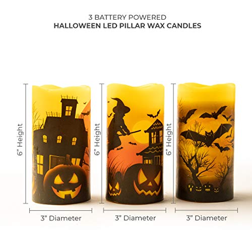 LumaBase 25803 Battery Operated Wax LED Candles, 6