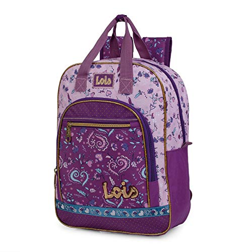 Lois: Mochila Escolar Infantil Acolchada y Estampada con asa Superior y Tiras Ajustables