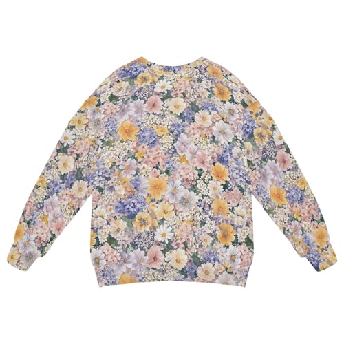 JUNZAN Spring Flowers Mayflower Kids Boys Pullover Hoodie Fleece Hoodie for Boys Camping 4T2