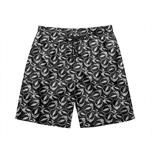 Flames Wolf Men's Swim Trunks Quick Dry Board Short Cool Uniforms Boardshorts with Pockets Mesh Lining
