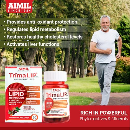 Image of AIMIL TrimaLIP Cholesterol Lowering Tablets, 60 Tablets per Pack, For Healthy Cholesterol Levels