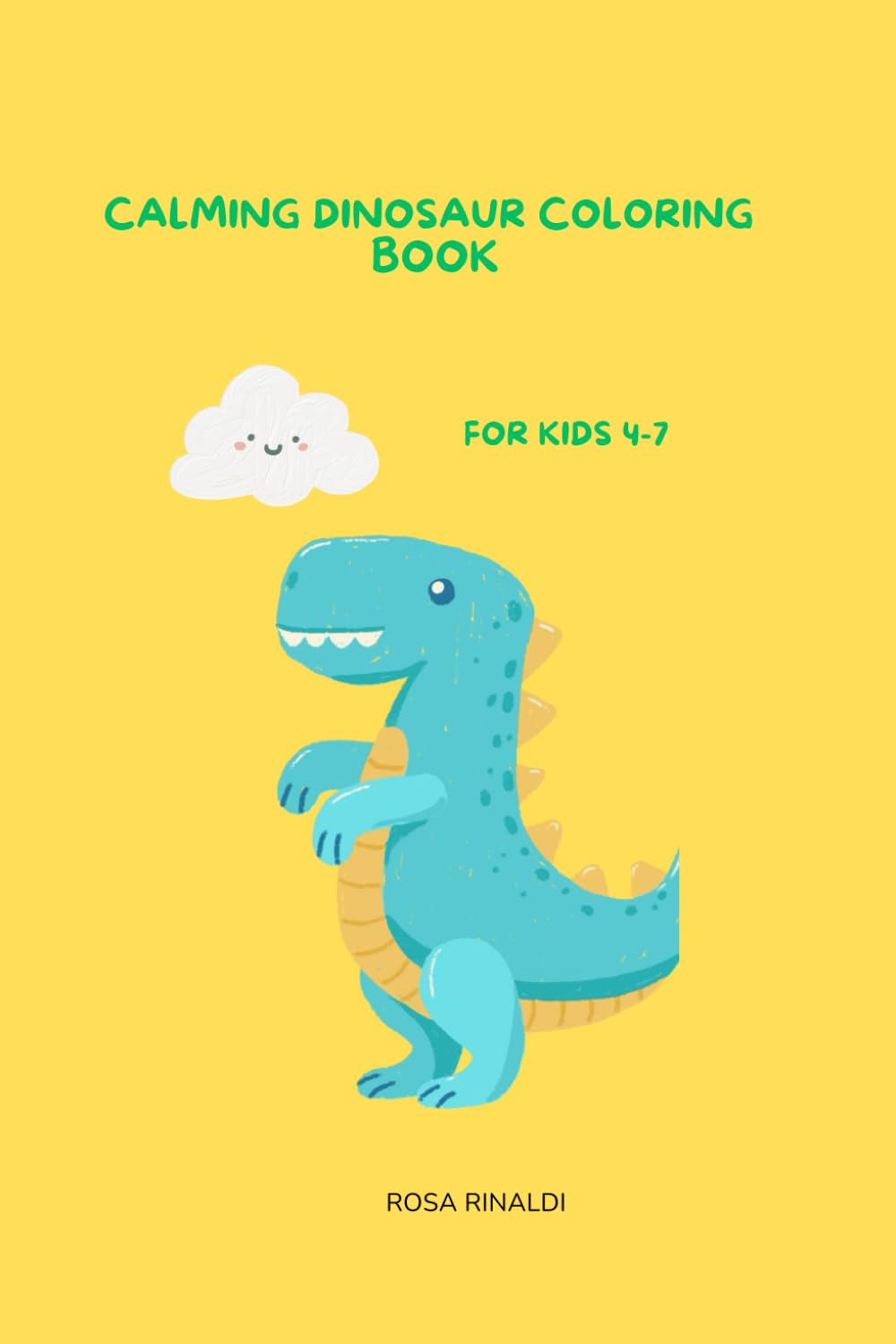 Calming dinosaur coloring book