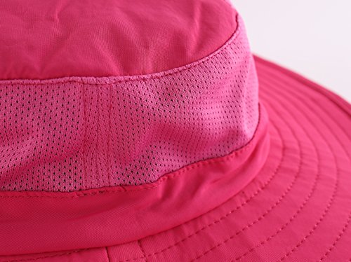 Image of Home Prefer Outdoor UPF50+ Mesh Sun Hat Wide Brim Fishing Hat with Neck Flap