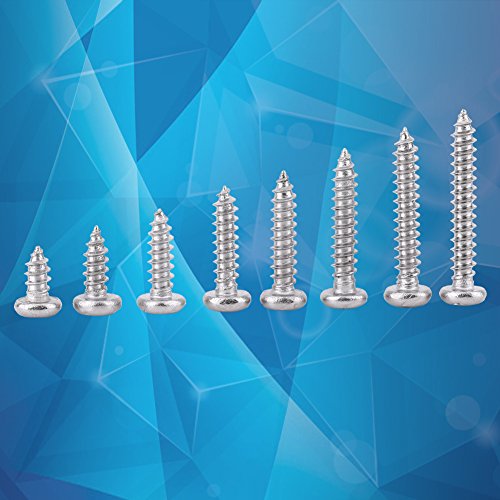 Tornillos autorroscantes de acero inoxidable M3, kit 200 pcs miniatura 5