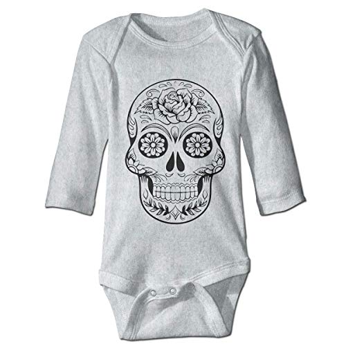 Preisvergleich Produktbild Klotr Babyspielanzug, Sugar Skull White Unisex Langarm Baumwolle Body Spielanzug Strampler Kleidung