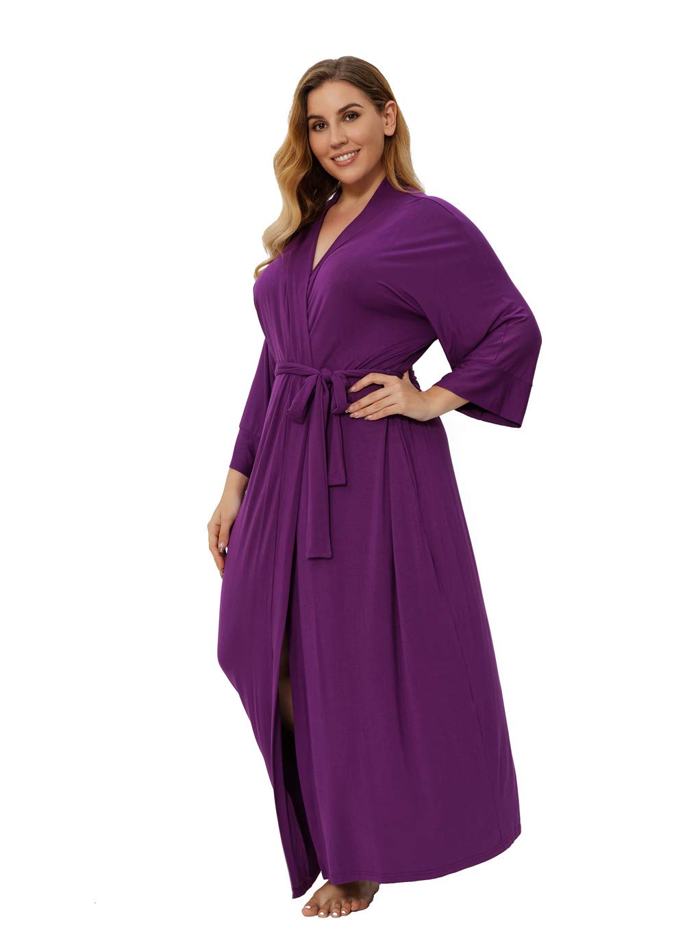 Super Shopping-zone Women's Plus Size Long Robes Kimonos Plus Size Maternity Robes Delivery Robes Sleepwear