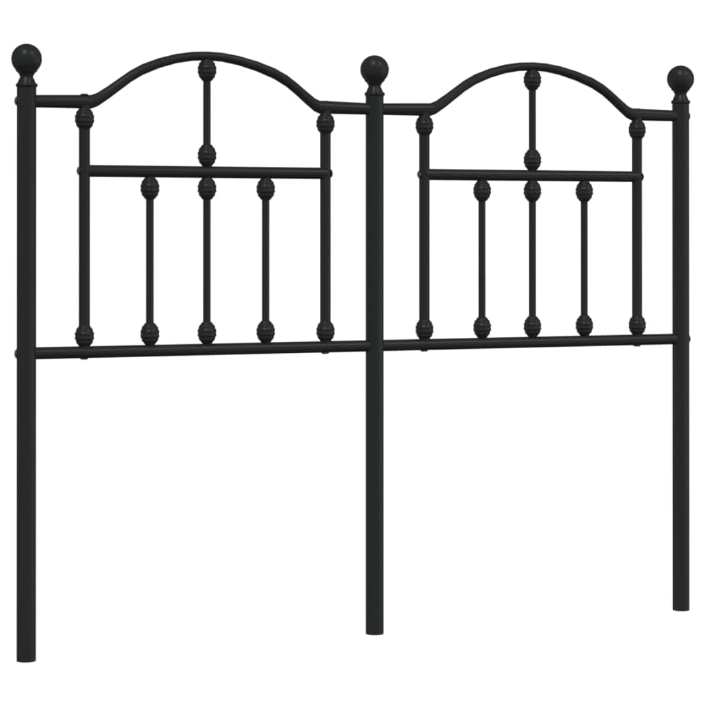 Testiera in Metallo Nero 120 cm Spalliera Letto Una Piazza E Mezza Testiera Letto Una Piazza E Mezza Testata Letto Matrimoniale Testiera Letto Singolo per Salone Camere Da Letto Camera Degli Ospiti