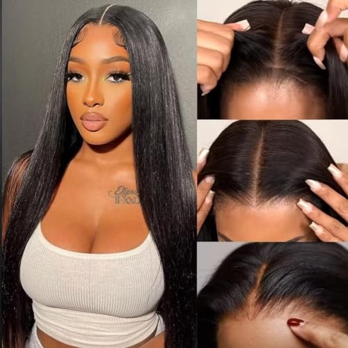 Perruque Glueless HD indétectable sans colle cheveux humains pré-plucked 5x5