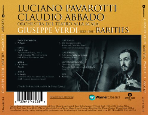 Claudio Abbado & Luciano Pavarotti - Verdi Rarities [CD]