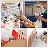 Tilswall 4V Glue Gun, Hot Glue Gun Cordless with Rapid 30s Preheat, Auto Shut-Off, Anti-drip Nozzle, and 20 Premium Glue Sticks, 2000mAh Type-C Rechargeable, Mini Glue Gun for Crafting - Pink - Image 6