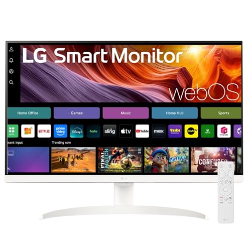 LG 32SR75U Smart Monitor with Steaming TV,32', 4K UHD (3840 x 2160), HDR10, USB Type-C, WebOS, Apple AirPlay 2, Screen Share, Bluetooth, Built-in...