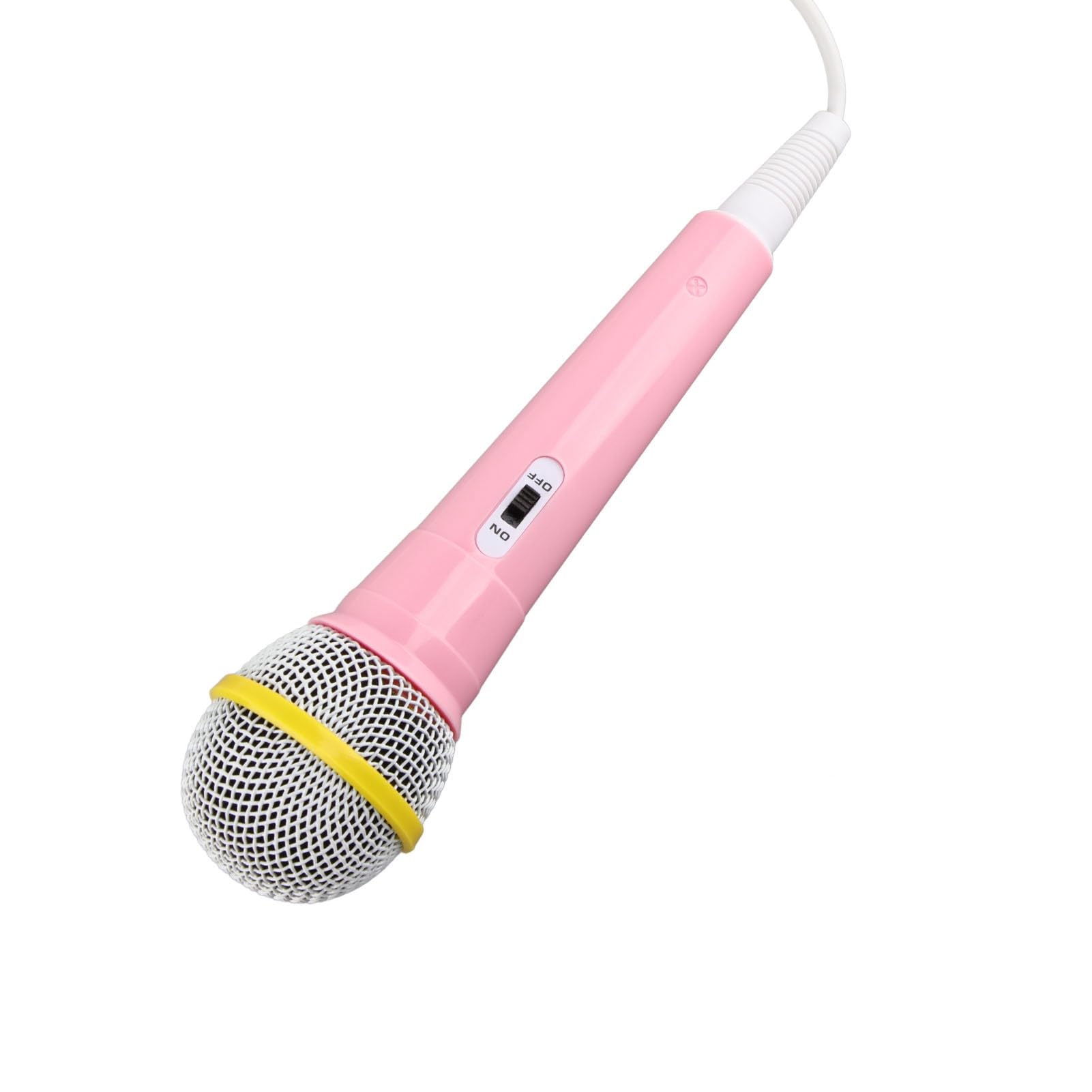 Acouto Mikrofon Przewodowy dla Dzieci Wtyczka 3,5 Mm Niskie Zniekształcenia Przenośna Zabawka Muzyczna Mikrofon do śpiewania do Karaoke Impreza Rodzinna Czysty, Wyraźny, Dokładny Przewodowy dla (PINK)