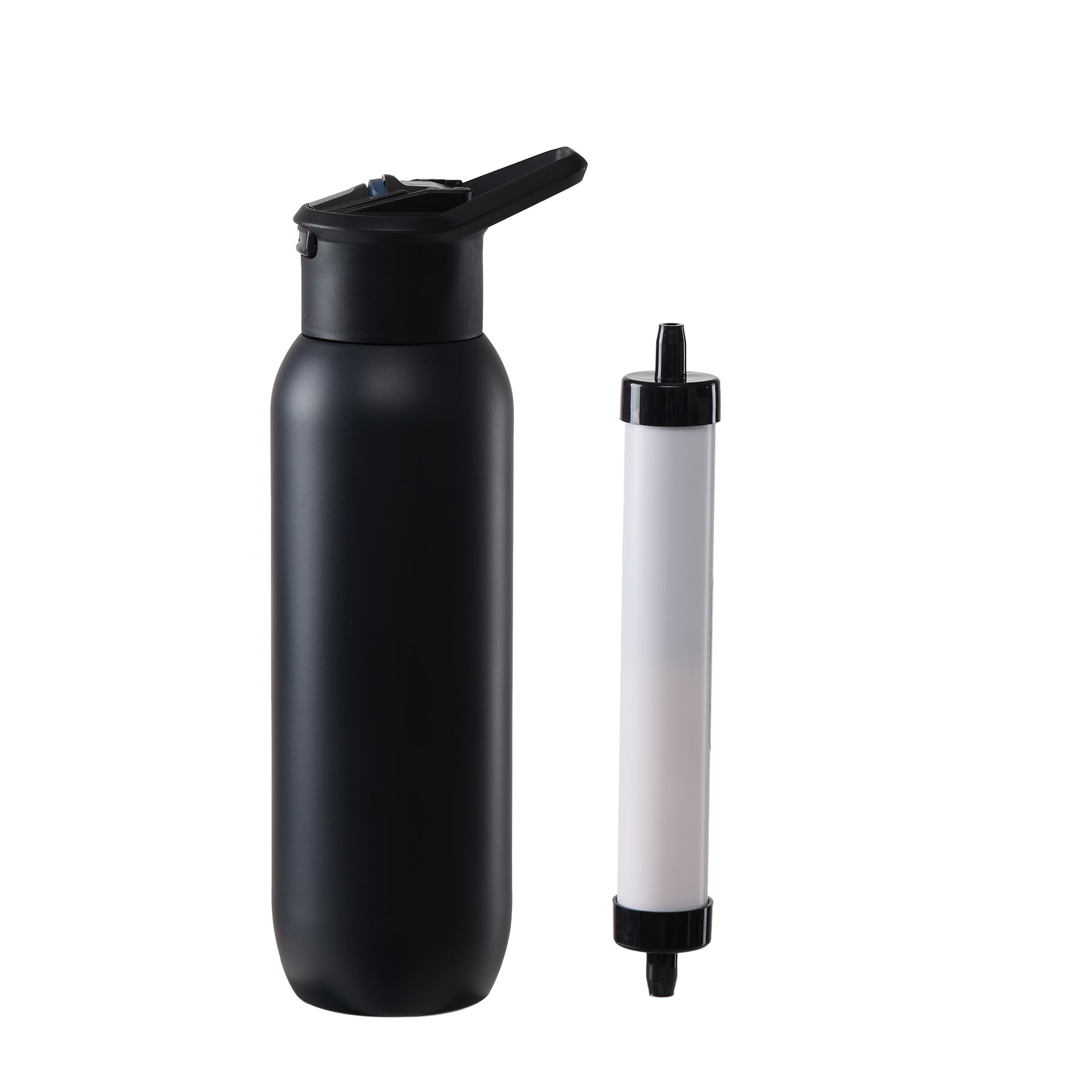 Water Bottle with Filter, Stainless Steel Premium Filtering Water Bottle, BPA-Free, Reusable, Insulated,Water Filter Bottle for Travel and Everyday