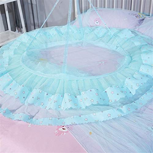 Cuna Red Cúpula de Techo suspendido Cama con Dosel Princesa Reina Mosquitera Cama Carpa Cuna Verano Mosquito Esencial (Color : Yellow)
