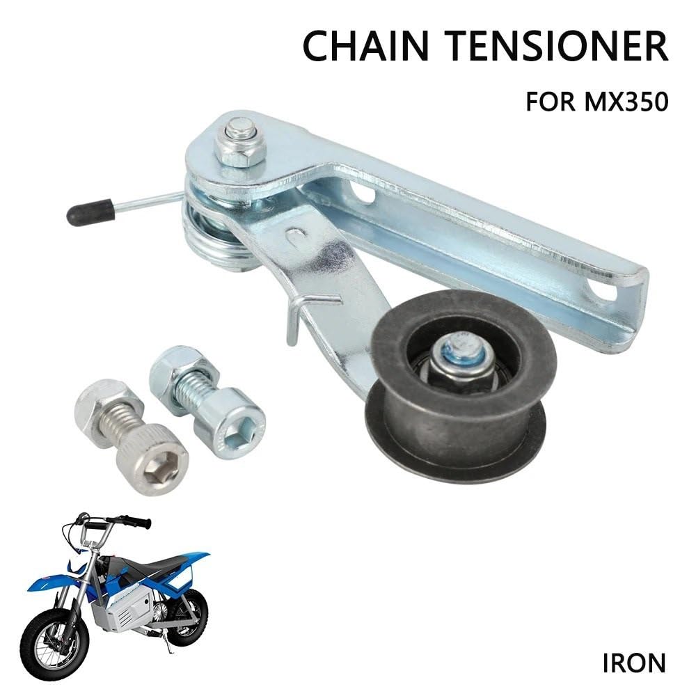 Motociclo Prote Della Catena Adatto per MX 350 Dirt Pit Bike Kit tendicatena in ferro Regolatore catena con strumento puleggia ruote guida Protezione catena paracatena per moto