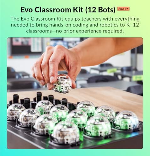 Image of Ozobot Evo 12 Bot Classroom Kit | Ages 5-11 | STEM Coding for Schools