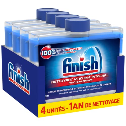 Finish Produit Lave-Vaisselle Nettoyant Machine Intégral - lot de 4 (250ml)