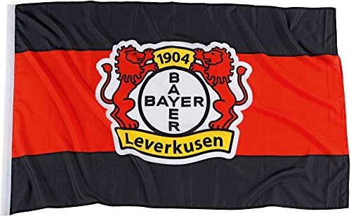 Drapeau Bayer 04 Leverkusen sur hampe pour vibrer les soirs de match