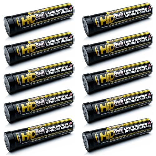 10 - High Performance High Temp Bearing Grease Designed for Tractor Lawn Mower Spindles Wheels &more for Toro Exmark Husqvarna Cub Cadet Scag Bad Boy Hustler Snapper Ferris Kubota Craftsman John Deere