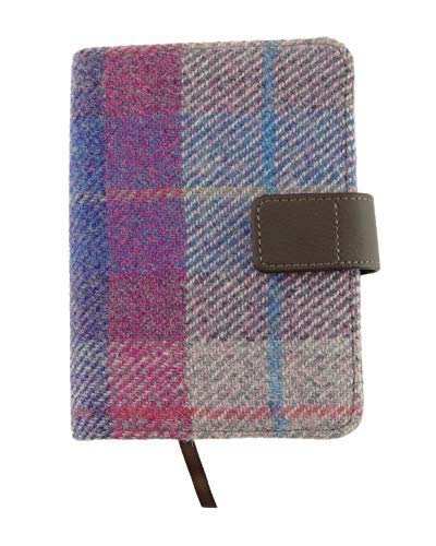 Authentic Harris Tweed Cover with Address Book Available in Various Colours (COL 47)