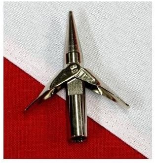 TRIDENT Punta de fusil submarino chapada en doble ala de 0.236 in