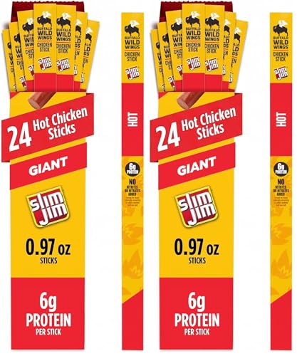Slim Jim Giant Chicken Sticks, Buffalo Wild Wings Hot, 6g