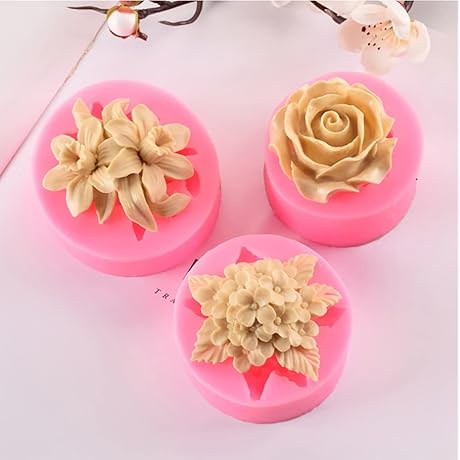 3 Pack Flower Resin Mold: Unleash Your Creativity with Stunning Floral Shapes