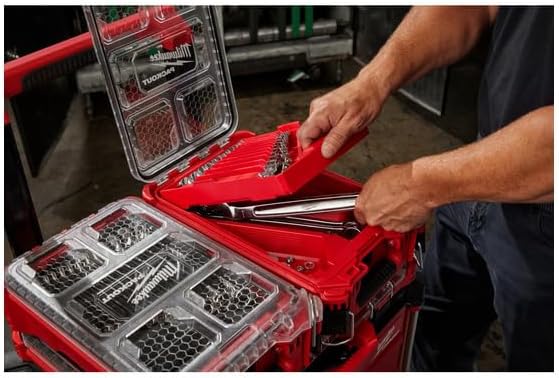 Milwaukee Electric - 15PC SAE Combination Wrench Set with PACKOUTTRADE