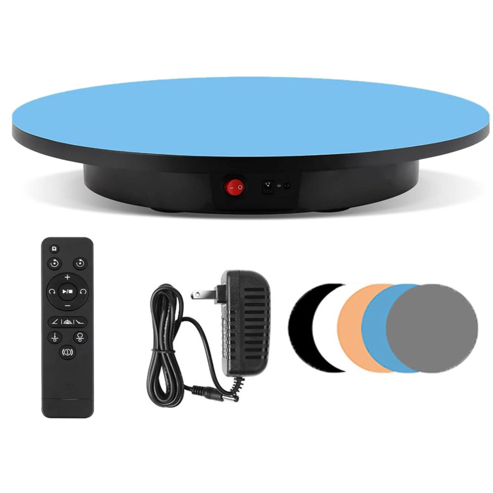 YXYLJOZ 360 Degree Motorized Rotating Display Stand, Electric Auto Turntable for Photography, Jewelry, 3D Model, Silent Mute, 42cm