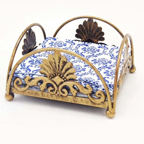Napkin Holders for Paper Napkins Square Vintage Metal Napkin Holder for Table Antique Bronze Flat Napkin Holders for Paper Napkins Stylish Kitchen Decor Dining Table Centerpiece Decor2
