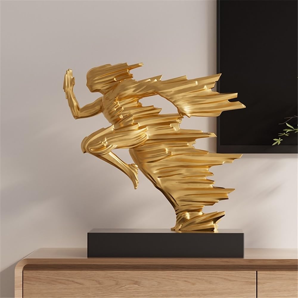 Rzeźby Personalized Running Figure Art Sculpture Indoor Home Resin Decoration Ornaments 22.2 * 8 * 23cm Dekoracje