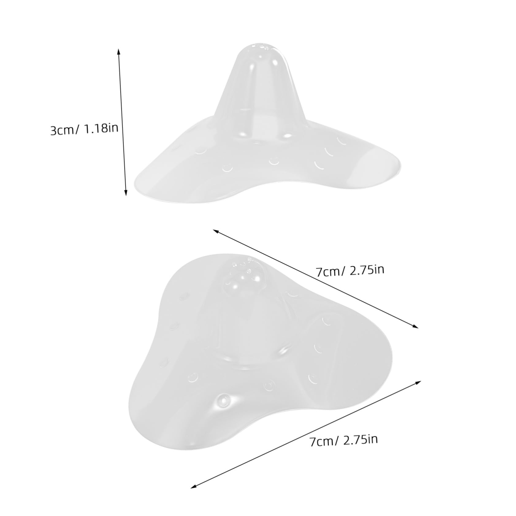 Toddmomy Silicone Nipple Shields Reusable Pads Nursing Cup for Newborns Breast Cover for Mothers