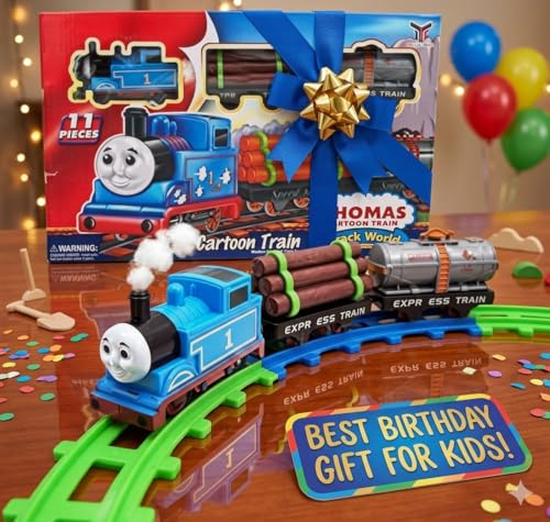 Image of 11 PCS Bullet Train Toys for Kids 3+ | High Speed Battery Operated Classic Retro Train for Boys and Girls Birthday Gift for Children Electric Locomotive Engine Metro Educational | Decor Items