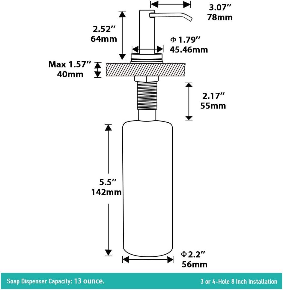 Prоmо Dіѕсоunt Uр Tо 70% оƒƒ KINFAUCET Modern Single-Handle 3 Hole Kitchen Faucet with Pull Down Sprayer, Stainless Steel Brushed Nickel Widespread 2 Hole Kitchen Sink Faucet with Soap Dispenser KINF025L
