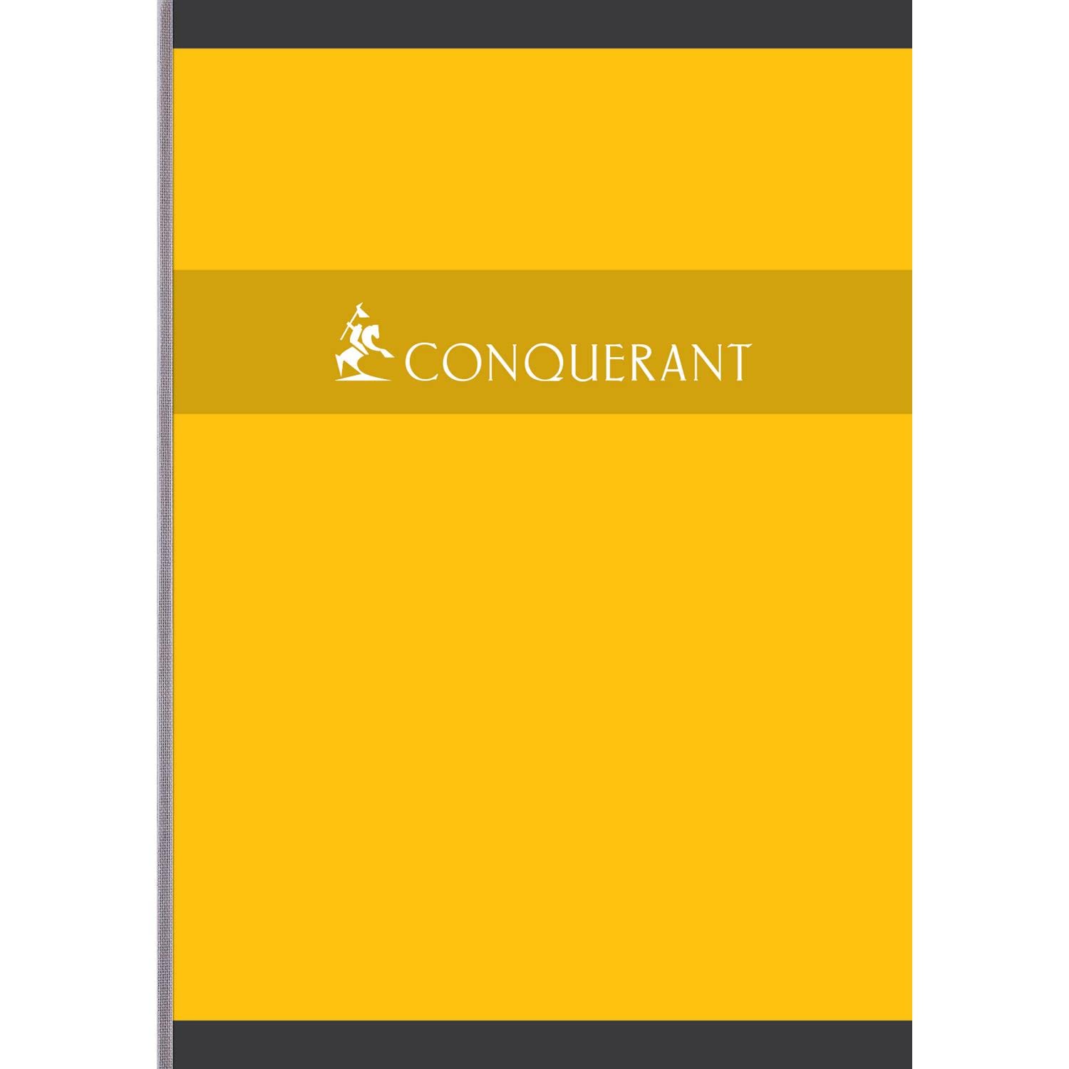 CONQUERANT Lot de 10 Cahiers broché A4 192 pages 70g quadrillé 5x5 coloris aléatoires
