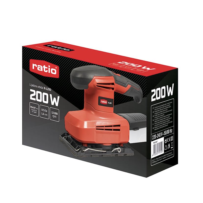 Lijadora orbital r-l200 200w