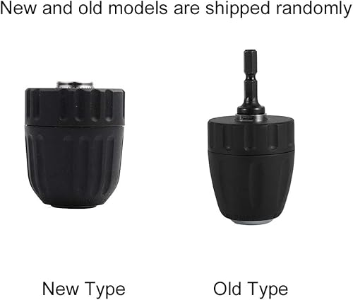 Miniatura 9 de Portabrocas sin llave con vástago hexagonal 38-24UNF, clip de broca sin llave de 0.031-0.394 in, adaptador de varilla hexagonal de 14 pulgadas,