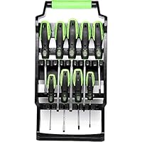 TOOLZILLA Professional 9 Piece Magnetic Screwdriver Set & Carry Case. Compatible Screwdriver Set with Flat Head Screwdrivers, pozidriv Screwdrivers.