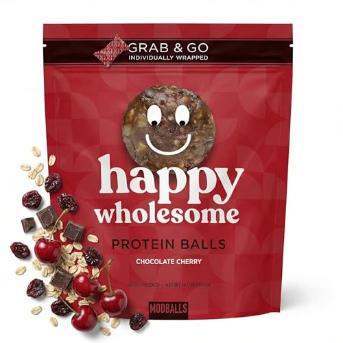 Happy Wholesome Protein Balls, Chocolate Cherry, 20 Count - image 1