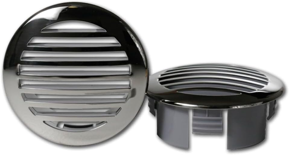 ITC (81932SS-HP-DB 3" Stainless Steel Curved Air Flow Vent