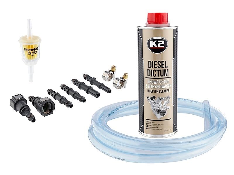 Set Carmotion Diesel Dictum - Kit per la pulizia degli iniettori, 500 ml - Pulizia potente per motore ad alte prestazioni!