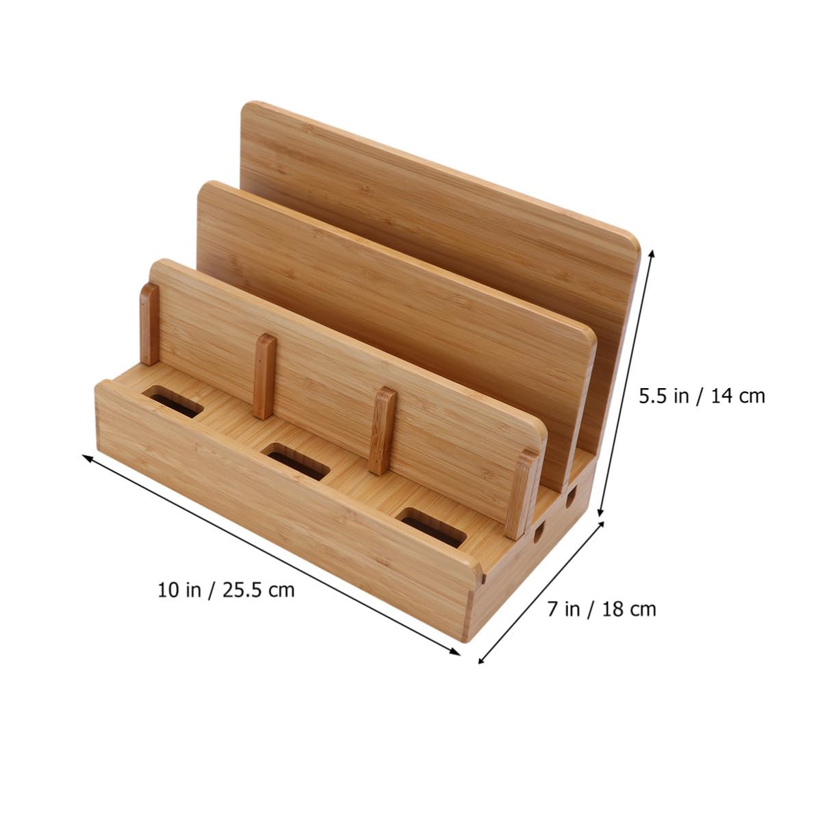 Abaodam Stazione Ricarica in Bambù per Cellulari e Tablet, Organizer