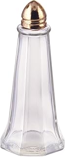Winco Tower Shakers with Brass Tone Tops, 1-Ounce