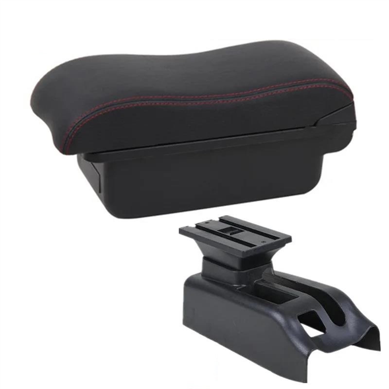 Ysdsls A Red Line No Usb Center Console Armrest Storage Box For Bora For Golf 4 Car Interior Parts Modification Accessories