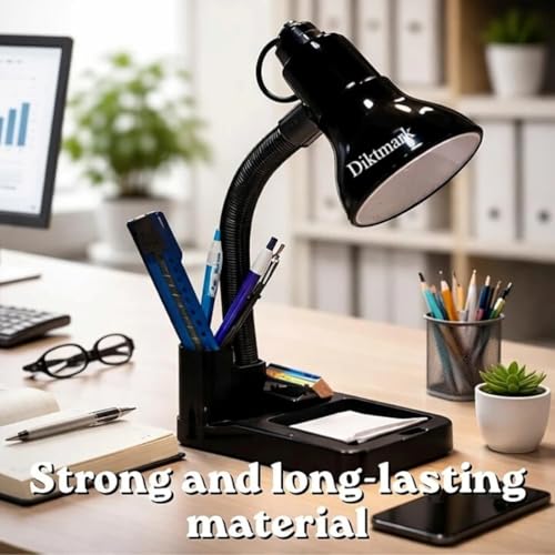 Image of Electric Study Lamp - 316 Model | Adjustable Neck Table Light for Students & Readers | Compact Desk Lamp for Study, Office & Bedroom Use (Black)