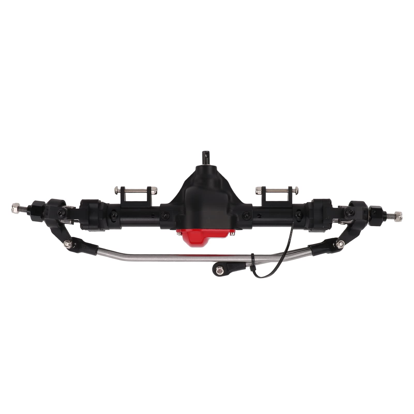 Bewinner Aluminiowy Zestaw Przedniej i Tylnej Osi Portalowej do Gąsienicy Axial SCX10 1/10 RC, Ulepszenie CNC Metal o Wysokiej Wytrzymałości, Zwiększenie Wysokości 13 Mm, Czarny (BLACK)