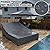 YANGSHILEI Double Lounge Chair Cover 100% Waterproof Outdoor Chaise Lounge Cover 600D Weather Resistant Material, UV Protection, Windproof Design Double Wide Patio Lounge Chairs Covers (Grey)