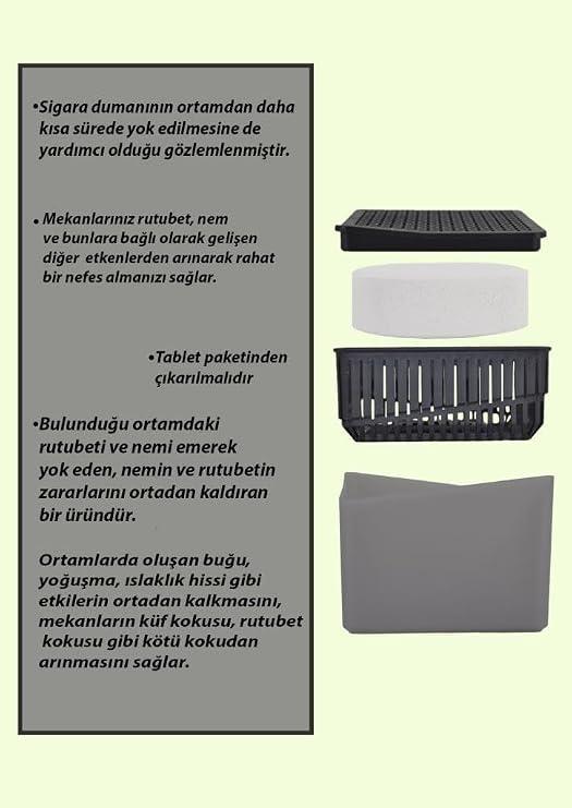 Plow Dehumidifier 1 kg Square Apparatus Natural
