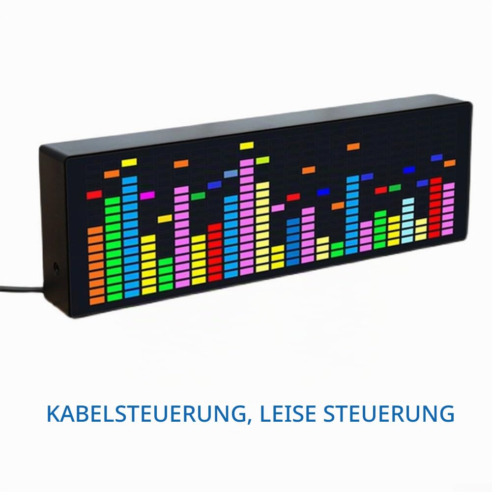 Musikspektrumanzeige, Musikspektrum-Analysator, VU-Meter, RGB-Audio-Pegelanzeige, Verstärker-Board, Farb-LED-Bildschirm, Drahtsteuerung
