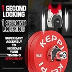 Barbell Clips, C-Shape Barbell Clamps for Weight Lifting Bar, Fast Lock/Removal Weight Clips Barbell Collars 2 Inch Olympic Gym Equipment - Image 2